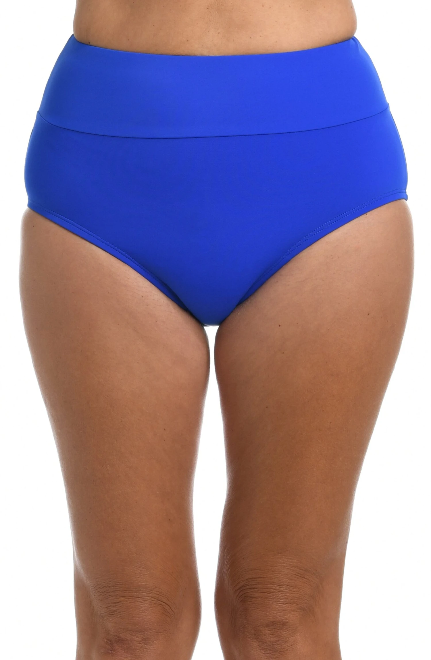 Solid Wide Band Full Pant Bikini Bottom - Image 5