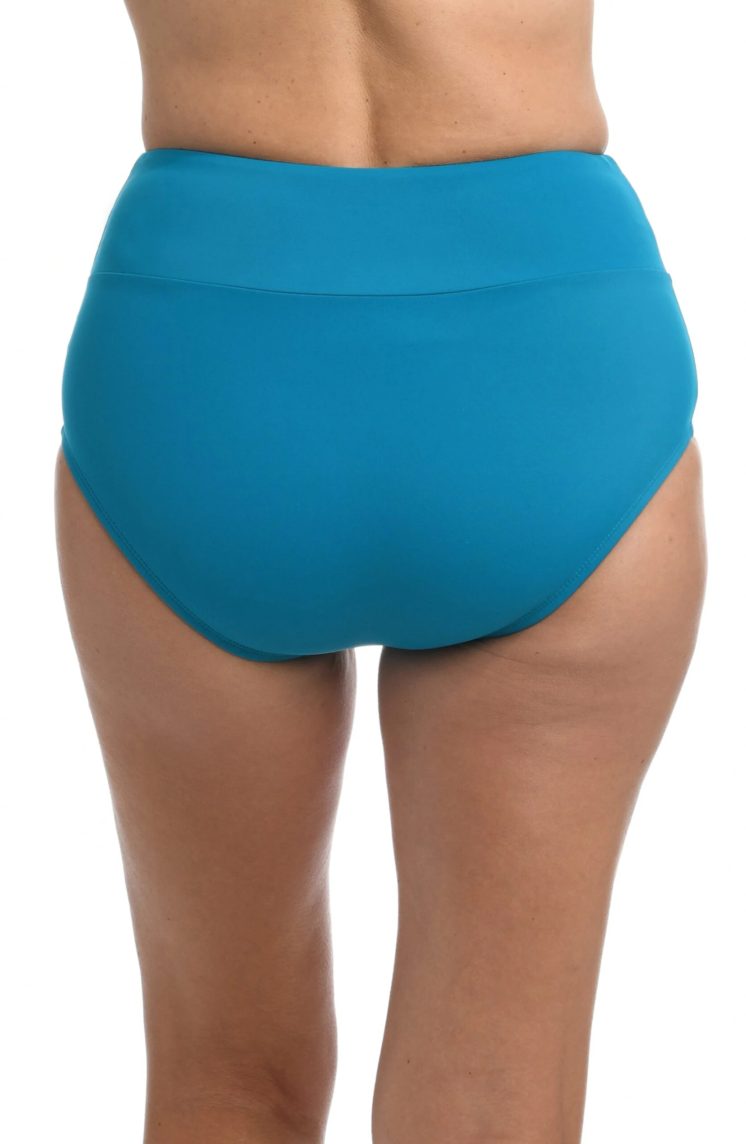 Solid Wide Band Full Pant Bikini Bottom - Image 4