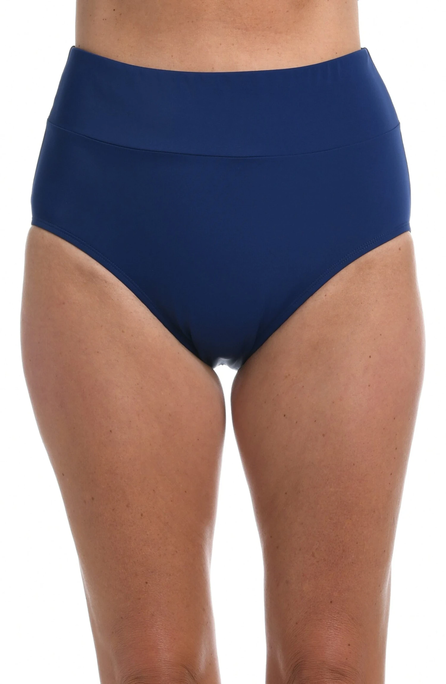 Solid Wide Band Full Pant Bikini Bottom - Image 7
