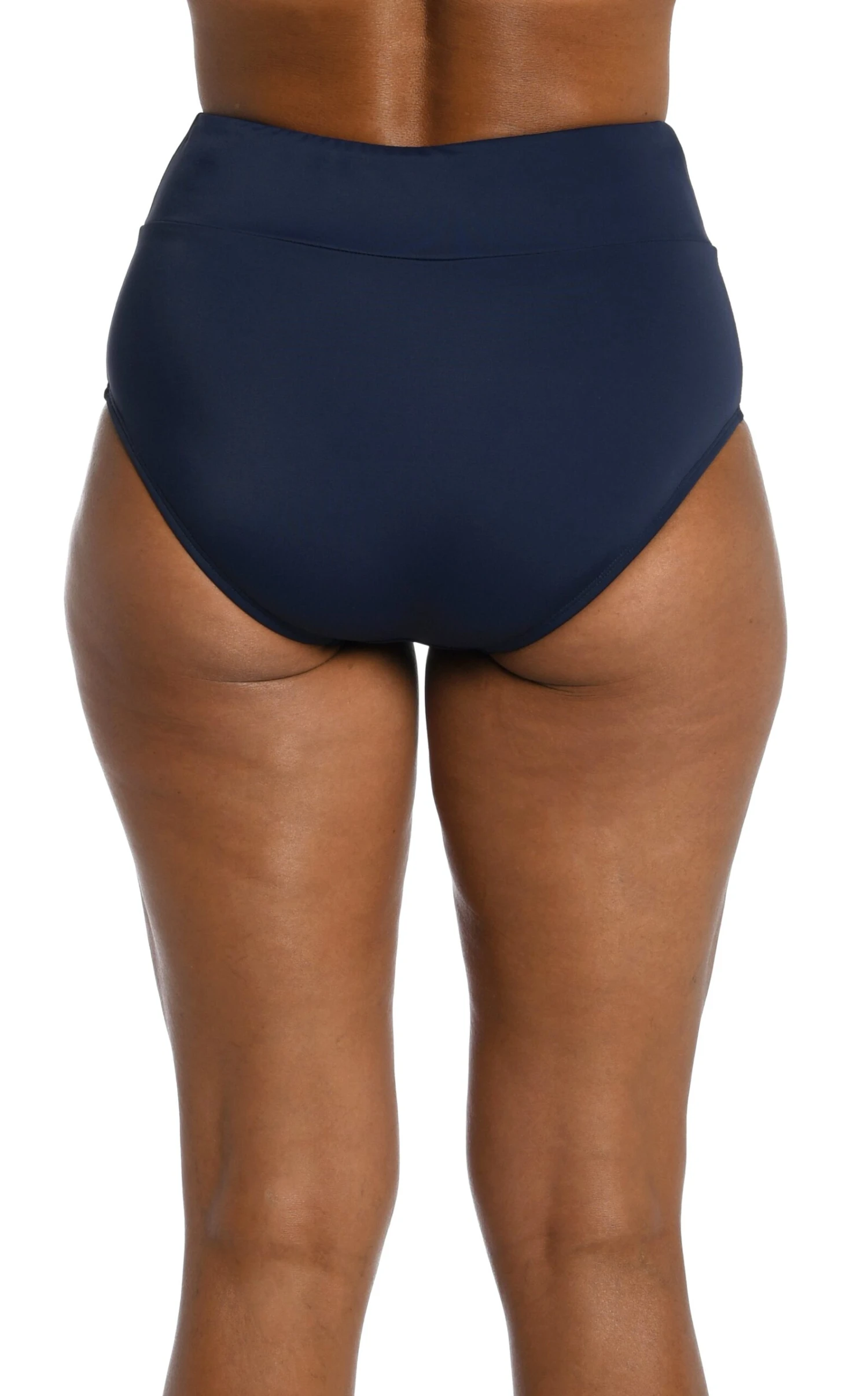 Solid Wide Band Full Pant Bikini Bottom - Image 10