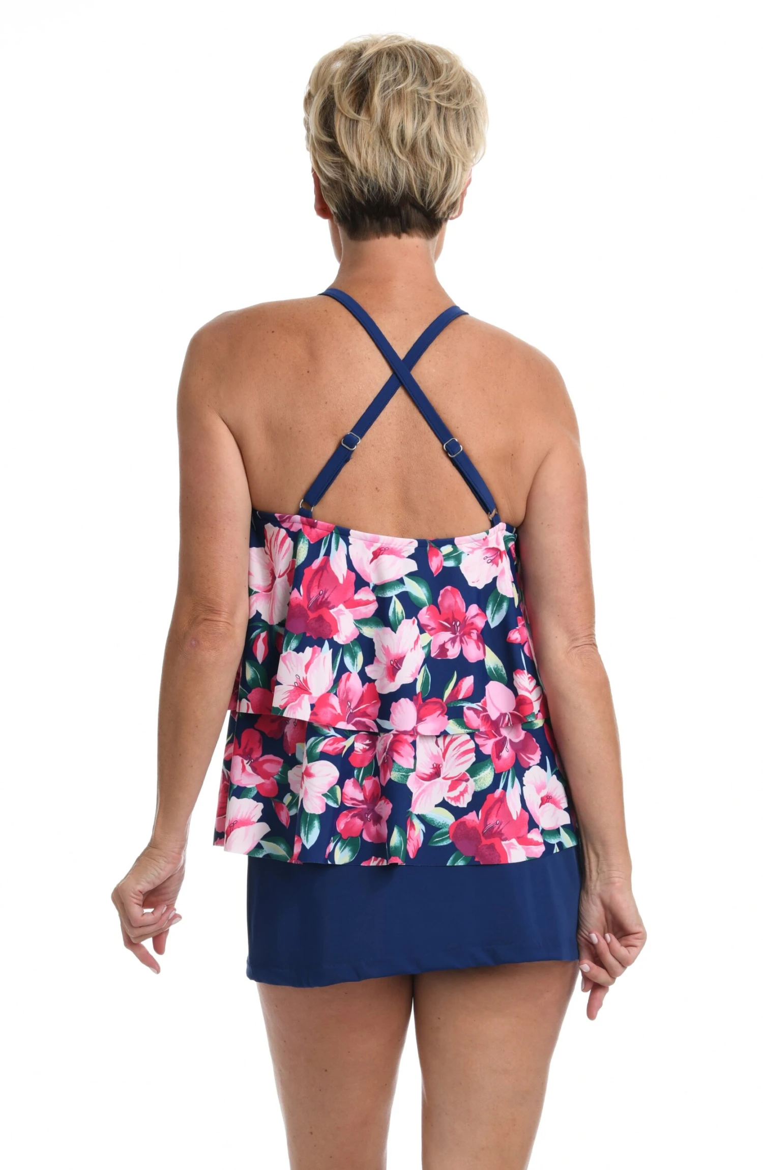 Hana Hibiscus High Neck Tankini Top *FINAL SALE* - Image 2