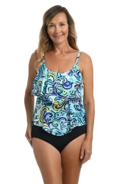 Columbiana Two Tiered Tankini Top *FINAL SALE*