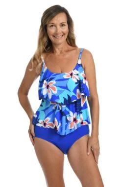 Aloha Orchid Two Tiered Tankini Top *FINAL SALE*