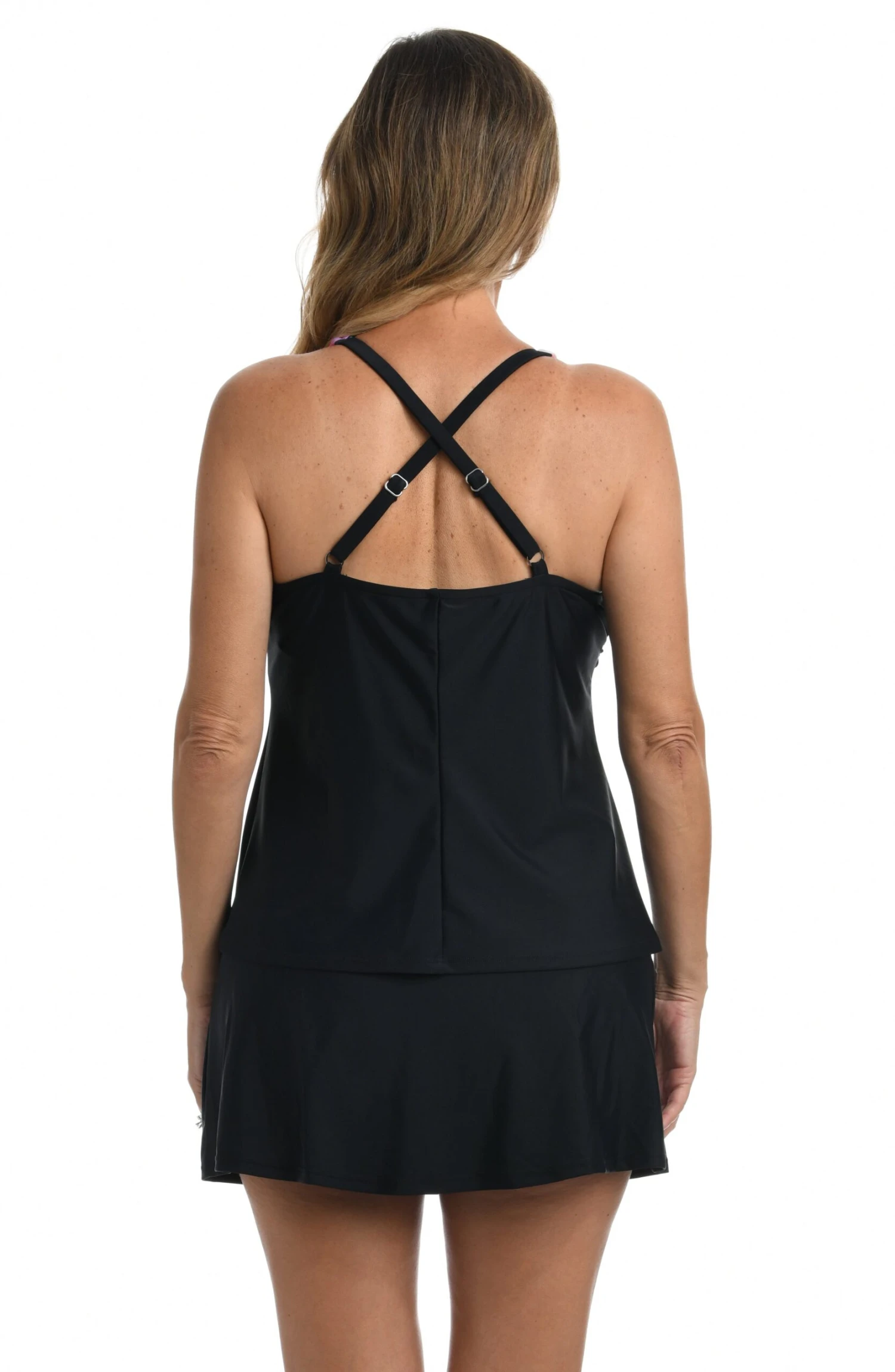 Confetti High Neck Cross Back Tankini Top *FINAL SALE* - Image 4