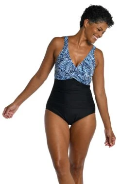 Tidal Wave Wrap Front One Piece