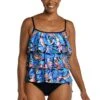 Feathers & Flair Triple Tiered Tankini Top - FINAL SALE
