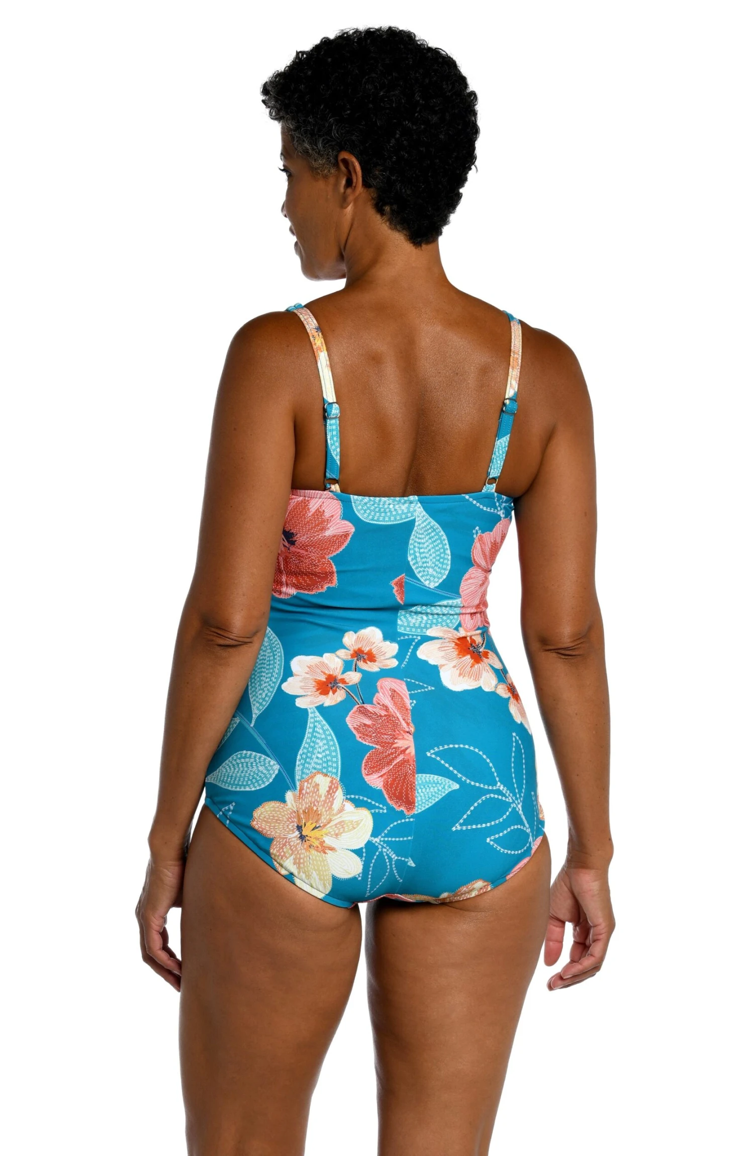 Crafted Botanical Shirred Surplice Underwire One Piece - FINAL SALE - Image 2