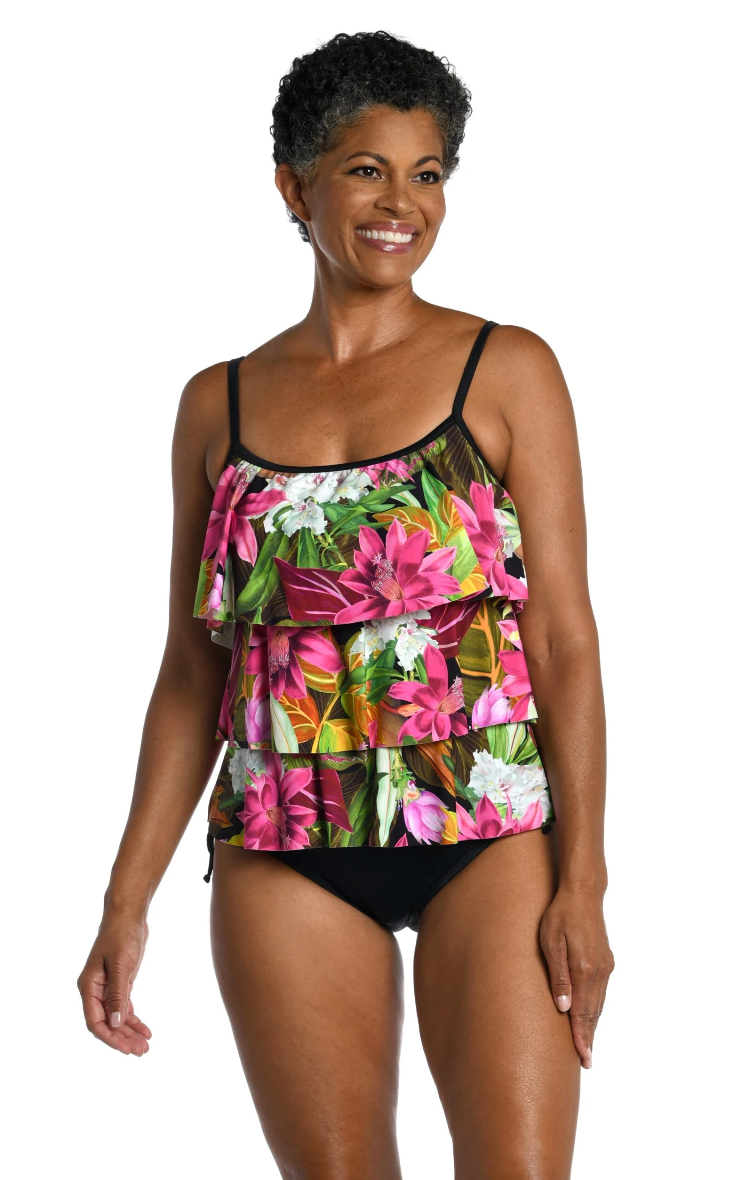 Exotic Jungle Triple Tiered Tankini Top - FINAL SALE