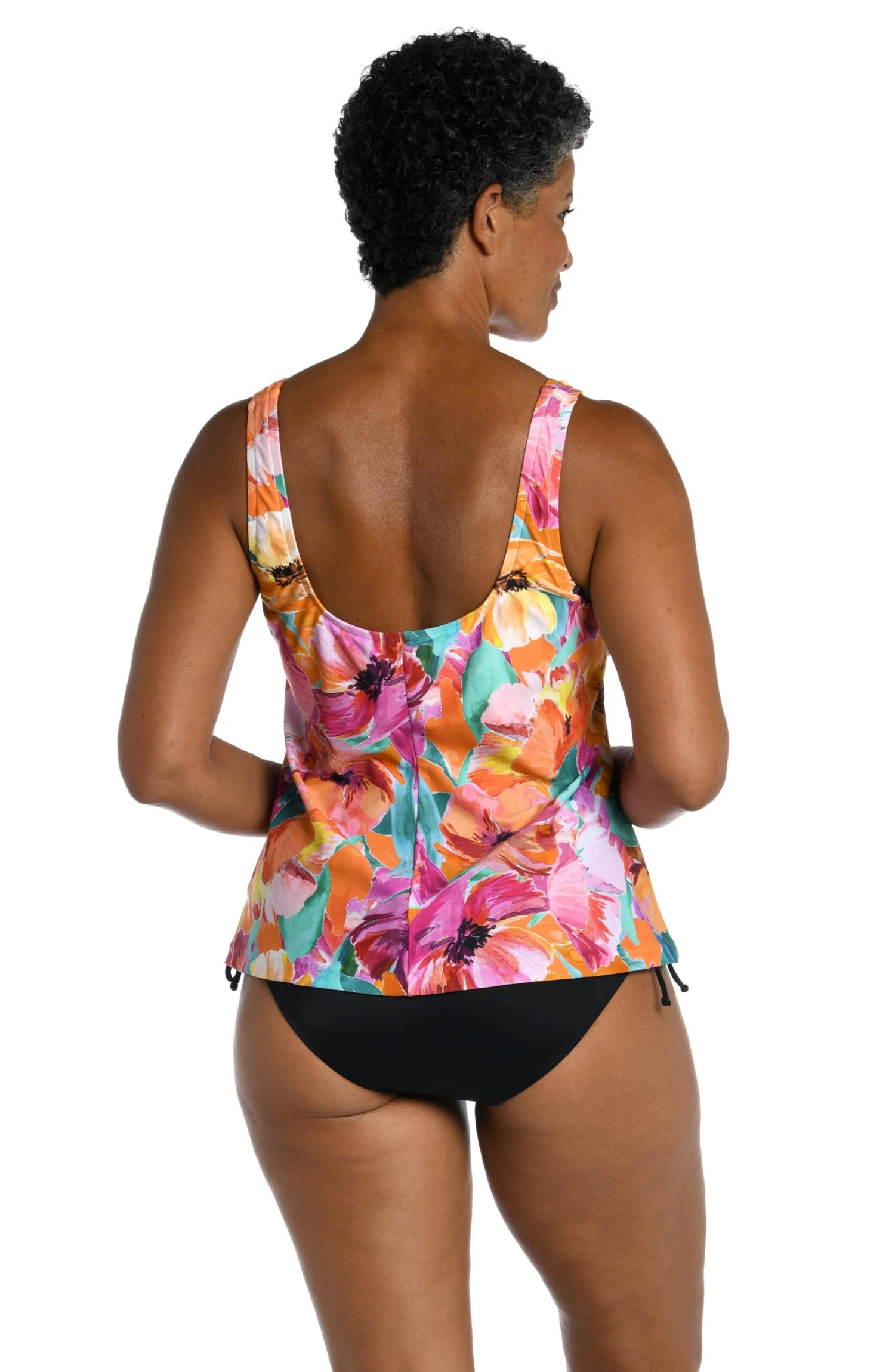 Sunset Bouquet Scoop Neck Tankini Top - FINAL SALE - Image 2