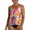 Sunset Bouquet Scoop Neck Tankini Top - FINAL SALE