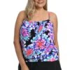 Mum's The Word Blouson Tankini Top (Plus Size) *FINAL SALE*