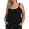 Jersey Swim Romper One Piece/Cover Up (Plus Size)
