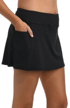 24th & Ocean Solid Swim Skort Bottom