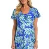 24th & Ocean West Palms Ruffle Sleeve Cover Up Dress