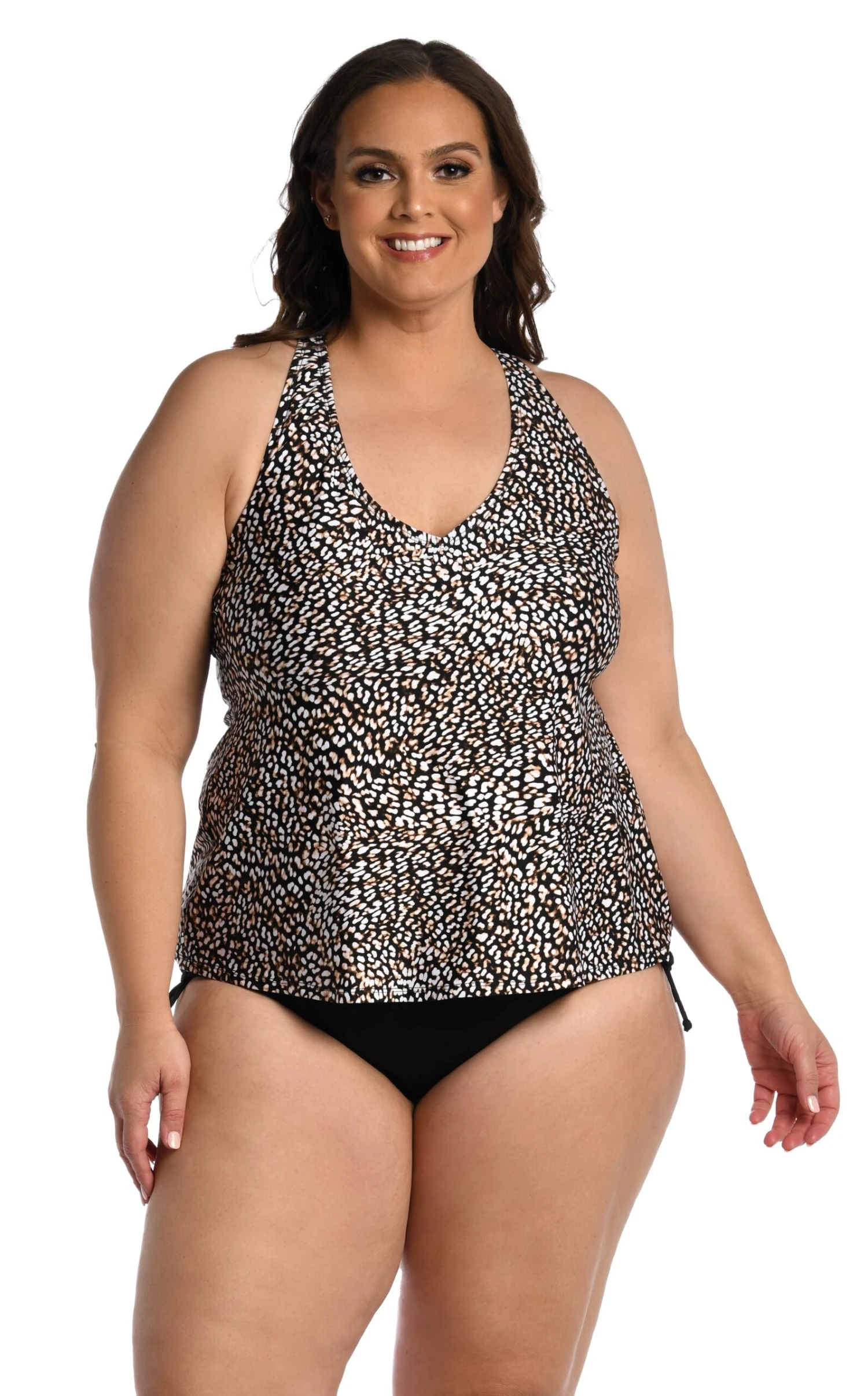 24th & Ocean Wild Instincts Underwire Crossback Tankini Top