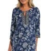 24th & Ocean Bali Batik Shift Dress Cover Up